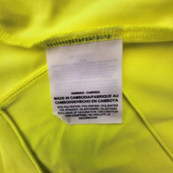 2 Piece Set- Nike Golf Tour Performance Shorts & Skirt Set Neon Yellow - Picture 10 of 10
